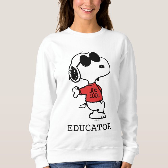 Snoopy "Joe Cool" Teacher Sweatshirt (Front)