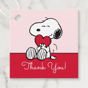 Snoopy Little Sweetheart Baby Shower Favour Tags