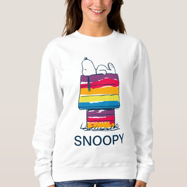 Snoopy | Rainbow Dog House Sweatshirt (Front)