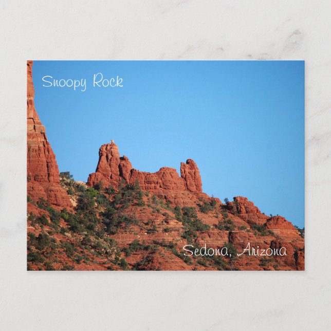 Snoopy Rock: Sedona, Arizona Postcard (Front)