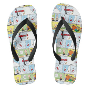 Snoopy Sled Riding Food Dish Jandals