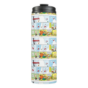 Snoopy Sled Riding Food Dish Thermal Tumbler