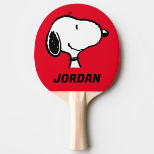 Snoopy Smile Giggle Laugh   Add Your Name Ping Pong Paddle