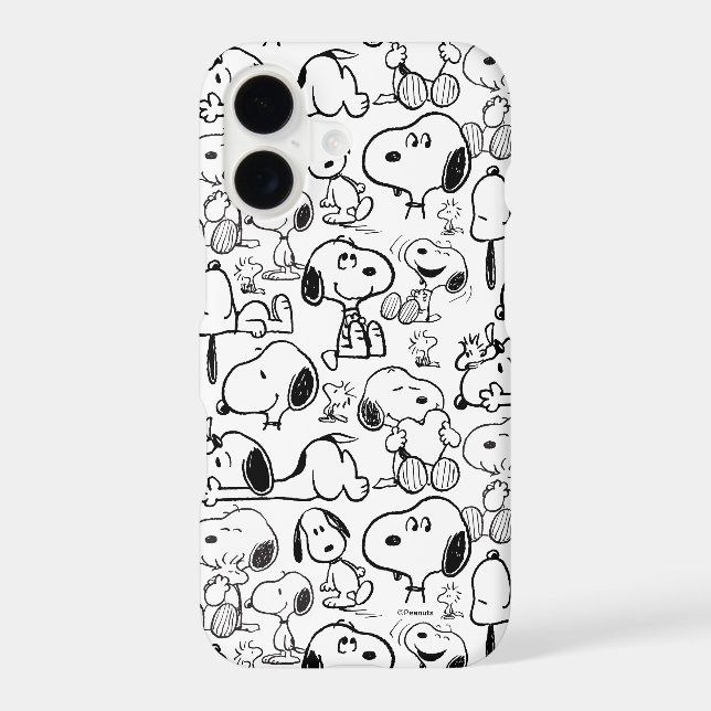 Snoopy Smile Giggle Laugh Pattern (Back)