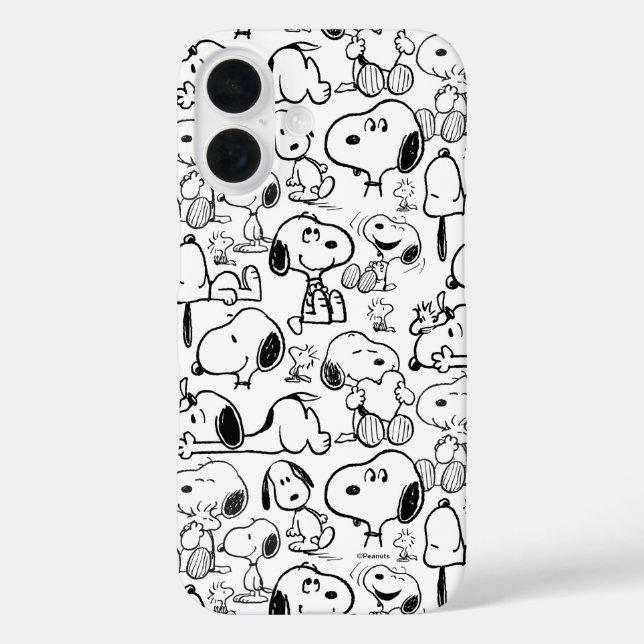 Snoopy Smile Giggle Laugh Pattern Case-Mate iPhone Case (Back)