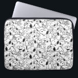 Snoopy Smile Giggle Laugh Pattern Laptop Sleeve<br><div class="desc">Take a look at this super cute design featuring Snoopy fun various poses.</div>