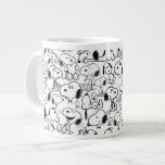 Snoopy Smile Giggle Laugh Pattern Large Coffee Mug<br><div class="desc">Take a look at this super cute design featuring Snoopy fun various poses.</div>
