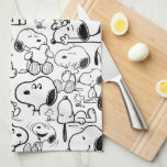 Snoopy Smile Giggle Laugh Pattern Tea Towel<br><div class="desc">Take a look at this super cute design featuring Snoopy fun various poses.</div>