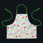 Snoopy So Sweet Flower Pattern Apron<br><div class="desc">Take a look at this super cute design featuring Snoopy in a bright,  floral garden pattern.</div>