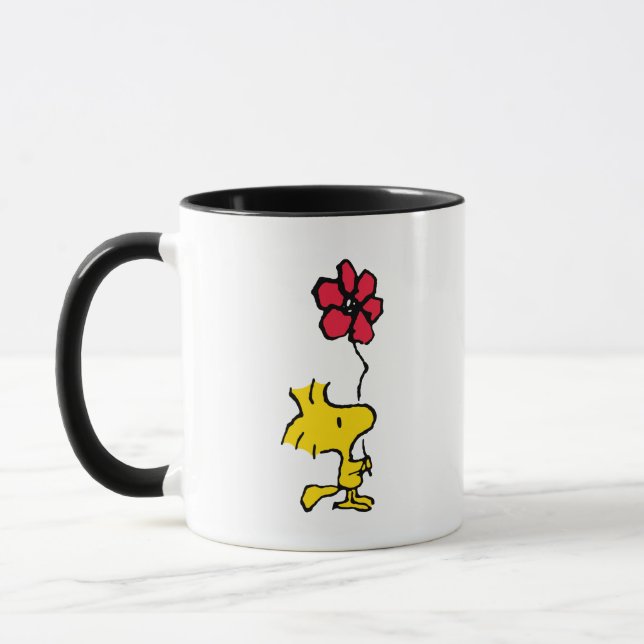 Snoopy So Sweet Flower Pattern Mug (Left)