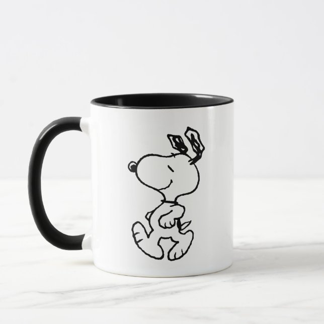 Snoopy So Sweet Flower Pattern Mug (Left)