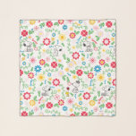 Snoopy So Sweet Flower Pattern Scarf<br><div class="desc">Take a look at this super cute design featuring Snoopy in a bright,  floral garden pattern.</div>