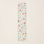 Snoopy So Sweet Flower Pattern Scarf<br><div class="desc">Take a look at this super cute design featuring Snoopy in a bright,  floral garden pattern.</div>