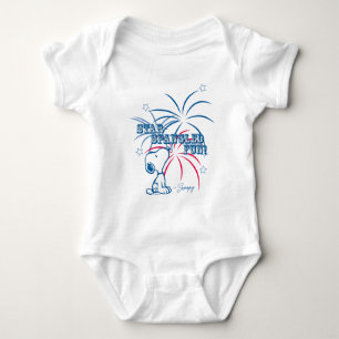 Snoopy Star Spangled Fun Baby Bodysuit