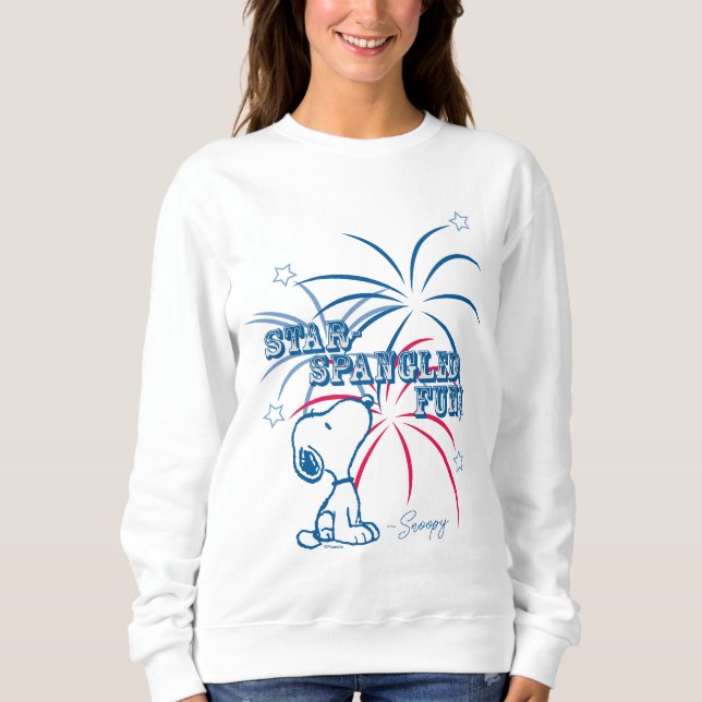 Snoopy Star Spangled Fun Sweatshirt (Front)