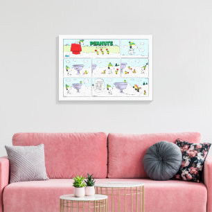 Snoopy & The Zamboni Crew Canvas Print