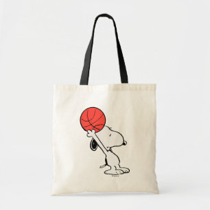 Snoopy Varsity Sports Basketball Tote Bag