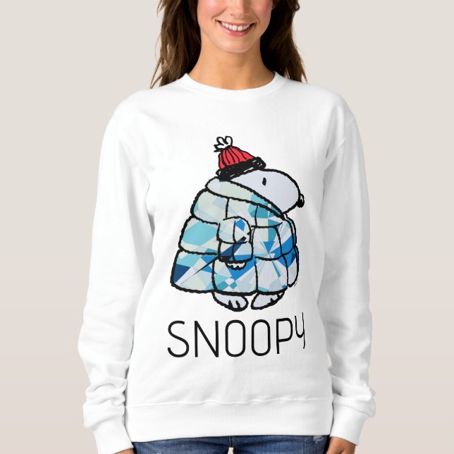 Snoopy Winter Gem Puffer Jacket Sweatshirt (Front)