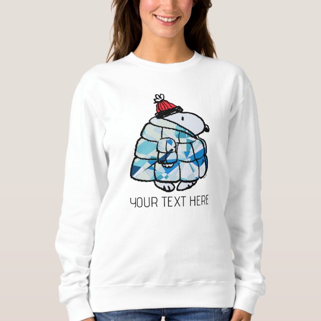Snoopy Winter Gem Puffer Jacket Sweatshirt (Front)