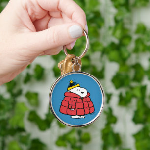 Snoopy Winter in Puffer Coat Key Ring