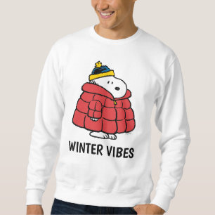 Snoopy Winter in Puffer Coat Sweatshirt