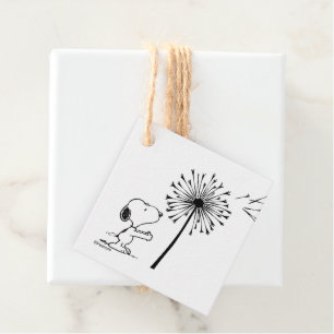 Snoopy With Dandelion Favour Tags