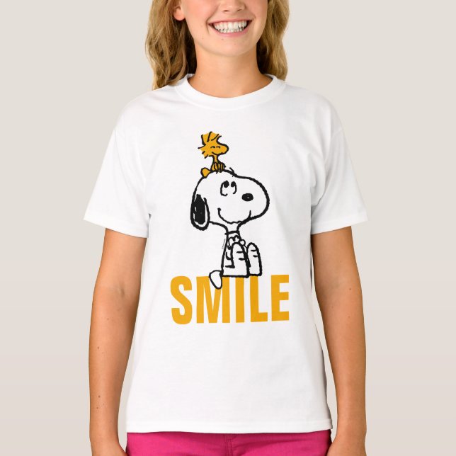 Snoopy & Woodstock - All Smiles T-Shirt (Front)