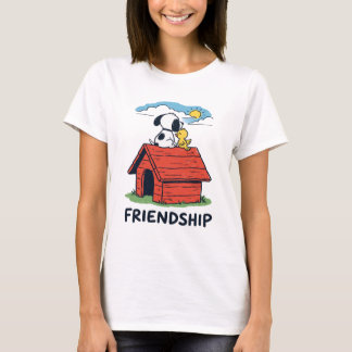 Snoopy & Woodstock Besties Red Doghouse T-Shirt