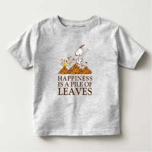 Snoopy & Woodstock Fall Leaves Toddler T-Shirt