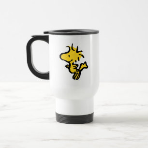 Snoopy & Woodstock Fun & Flowers Travel Mug