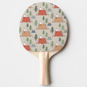 Snoopy & Woodstock Go Camping Pattern Ping Pong Paddle