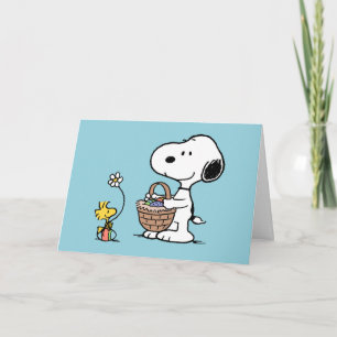 Snoopy & Woodstock Happy Easter Holiday Card