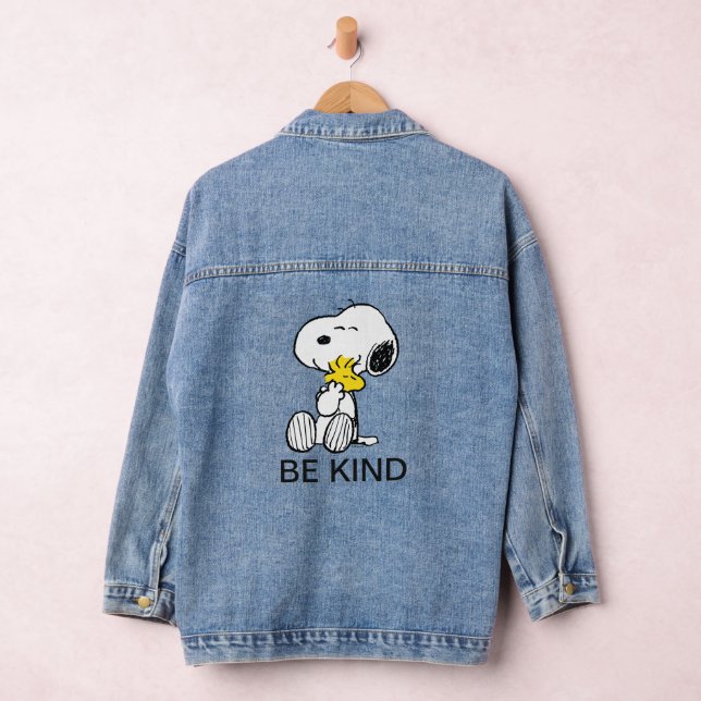 Snoopy & Woodstock Hugging Denim Jacket (Hangar)