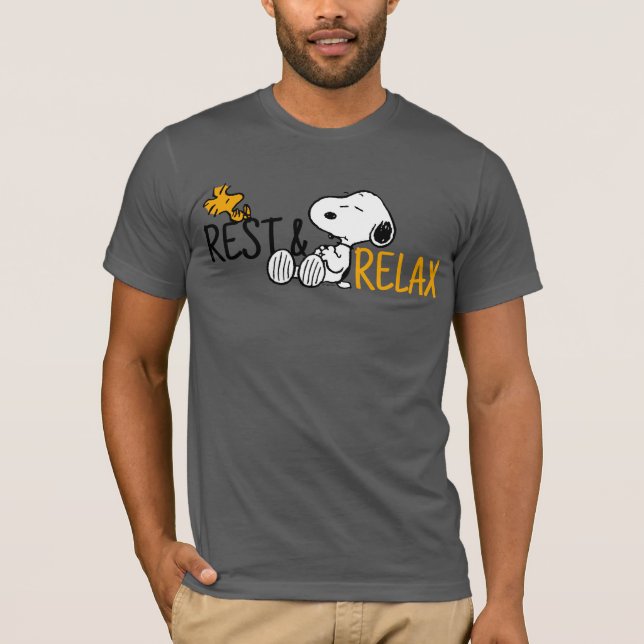 Snoopy & Woodstock | Lazy Days T-Shirt (Front)