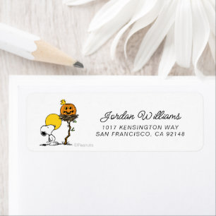 Snoopy & Woodstock Nest With Jack O' Lantern
