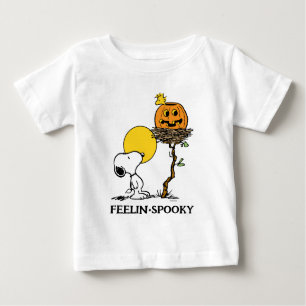 Snoopy & Woodstock Nest With Jack O' Lantern Baby T-Shirt