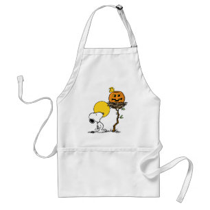 Snoopy & Woodstock Nest With Jack O' Lantern Standard Apron