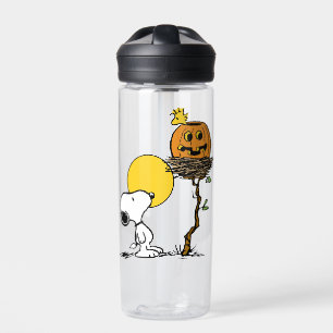 Snoopy & Woodstock Nest With Jack O' Lantern Water Bottle