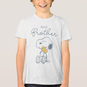 Snoopy & Woodstock   Over the Moon Baby Shower Tri-Blend Shirt