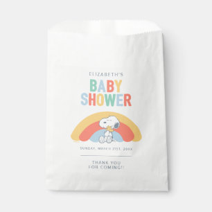 Snoopy & Woodstock Rainbow Baby Shower Favour Bags