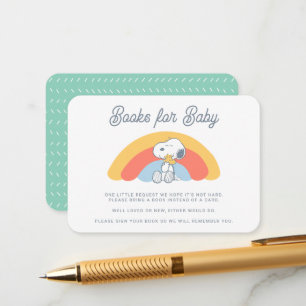 Snoopy & Woodstock Rainbow Books for Baby Enclosur Enclosure Card