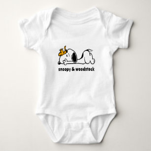 Snoopy & Woodstock Smile Giggle Laugh Baby Bodysuit