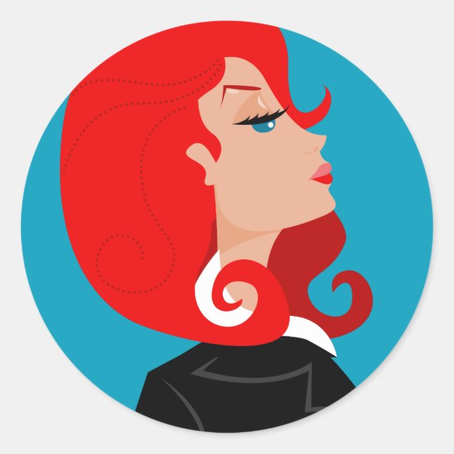 Snooty Lady Stickers (Front)