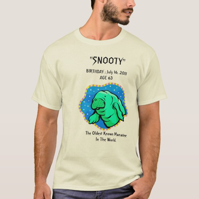 "Snooty" Manatee 63rd Birthday T-Shirt (Front)
