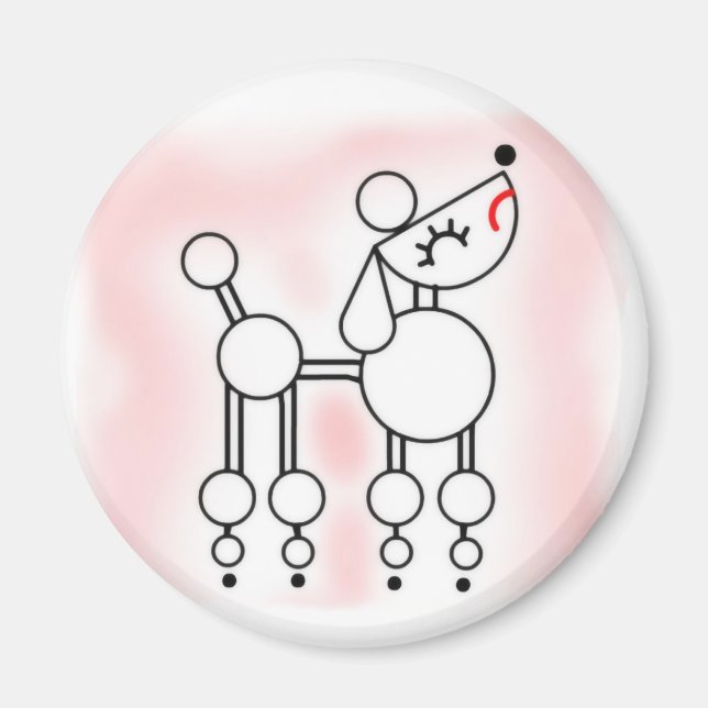 Snooty Poodle Magnet (Front)