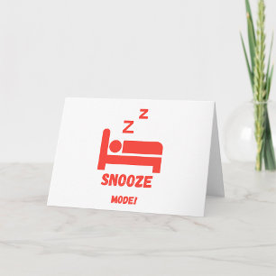 Snooze Fashion Card
