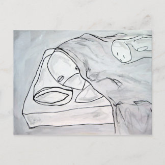 snooze it out!! postcard