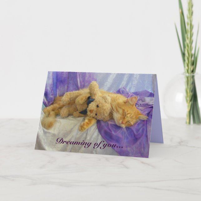 Snoozing Kitty Card (Front)