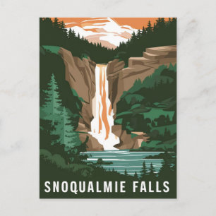 Snoqualmie Falls, WA Postcard