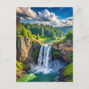 Snoqualmie Falls, WA  Postcard